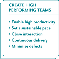 Create high performing teams